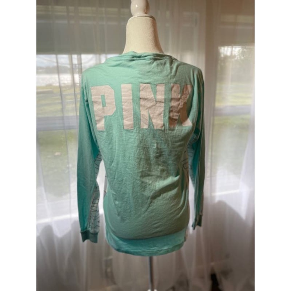 Pink by Victoria's Secret Size Small Hoodie Light Green - Picture 2 of 6